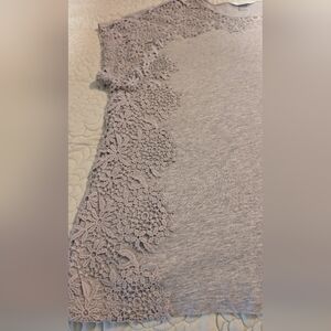 CJ Banks T Shirt W/Lace Detail Size 1X